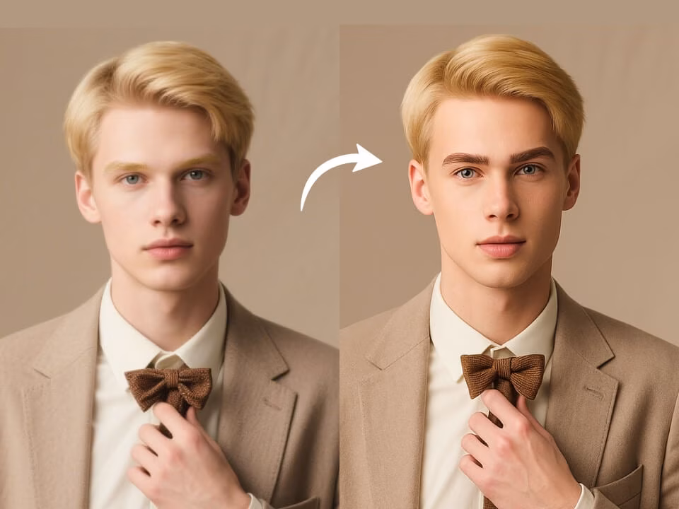 AI eyebrow filter preview 5