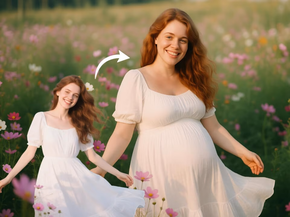 Pregnant AI Photo Generator Example 1